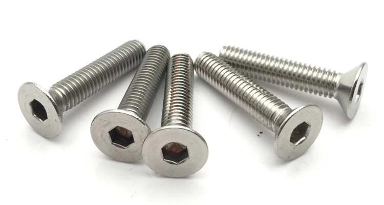 Flat Round Screws with four sided approach DIN 603 without MU Stainless Steel a2 M 5-M 8 