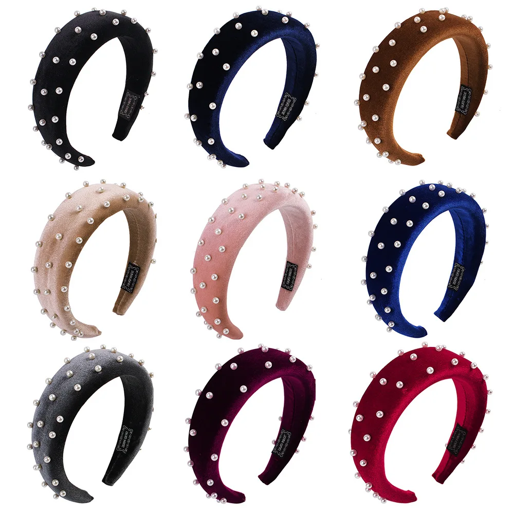 Women Velvet Sponge Hairband Foam Headbands Hair Accessories Head Band