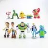 10 Pcs Set Toy Story Buzz Light Year Woody Jessie Horse Forky Drop Shipping Action Figure Toys Collectible Model