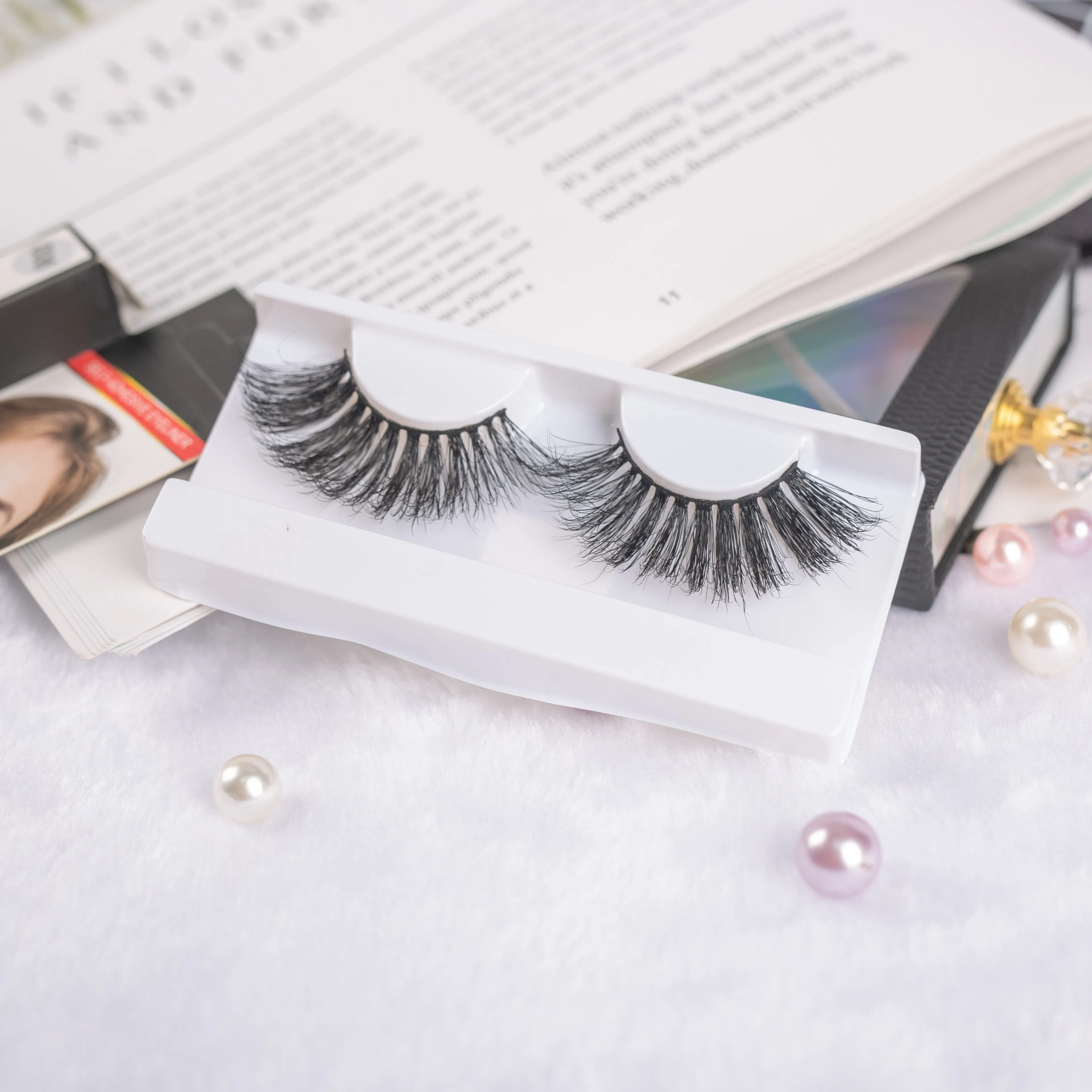 

Wholesale 25mm Mink Eyelash Vendor Real Handmade Fluffy Lash