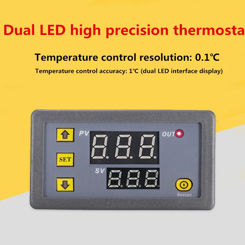 Diymore W3230 LCD 12 V 20 A thermostat numérique contrôleur de température Mètre Capteur Régulateur de chauffage refroidissement avec alarme haute température