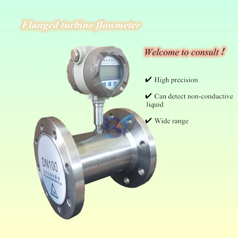 High Quality Digital Fuel Oil Liquid Purified Water Turbine Flow Meter
