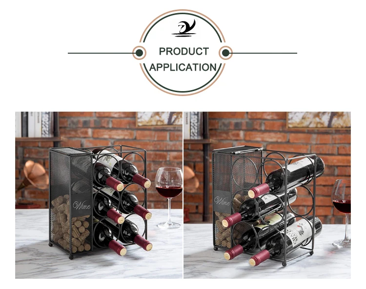 Farm Style Wire Freestanding Metal Mesh Wine Rack - Buy Wine Rack Pegs ...