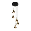 High Quality Modern Hanging Decoration Iron Black Copper Chandelier Pendant Light