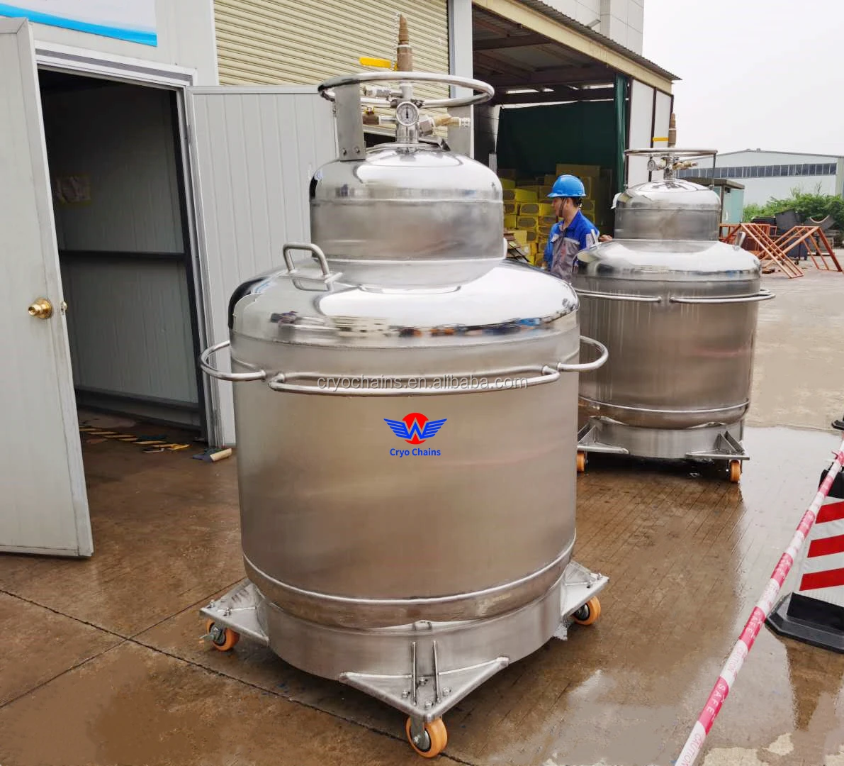 200l Liquid Hellium Vessel Cryogenic Dewar Flask Liquid Helium Tank