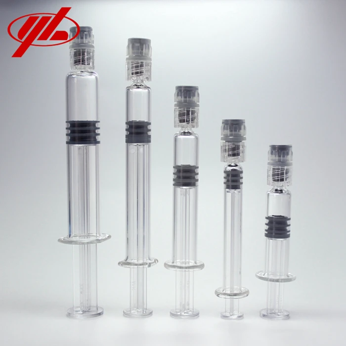 1ml 2ml 2.25ml 3ml 5ml Luer Lock Glass Prefilled Syringe With Packaging ...