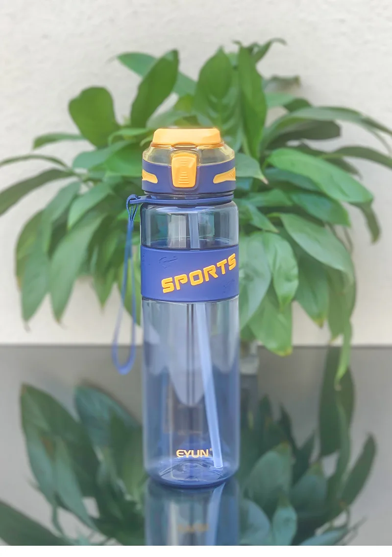 Unisex High-Temperature Resistant Tritan Sports Water Bottle Large Capacity Direct Drinking Gym Fitness Kettle Plastic Drinkware