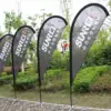 hot 2.8m teardrop flag pole tear drop flag pole set lightweight aluminum material indoor teardrop flag pole flagpole fixed teard