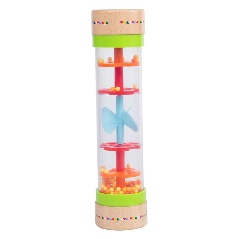 Baby Early Childhood Educational Wood Sensory Music Bead Raindrops ...