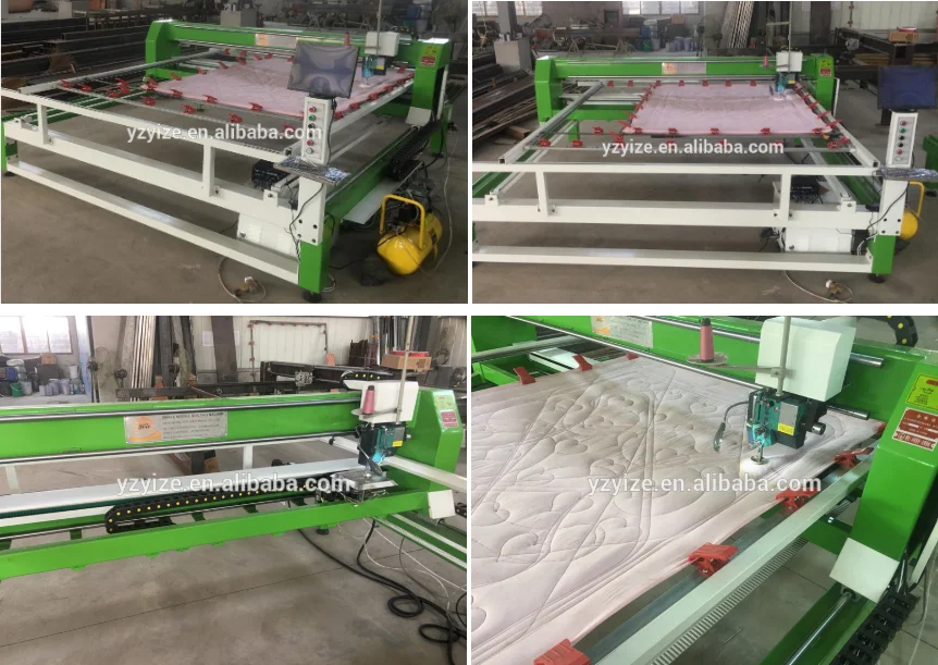 Single Needle Mattress Quilting Equipment Single Head Movement Frame