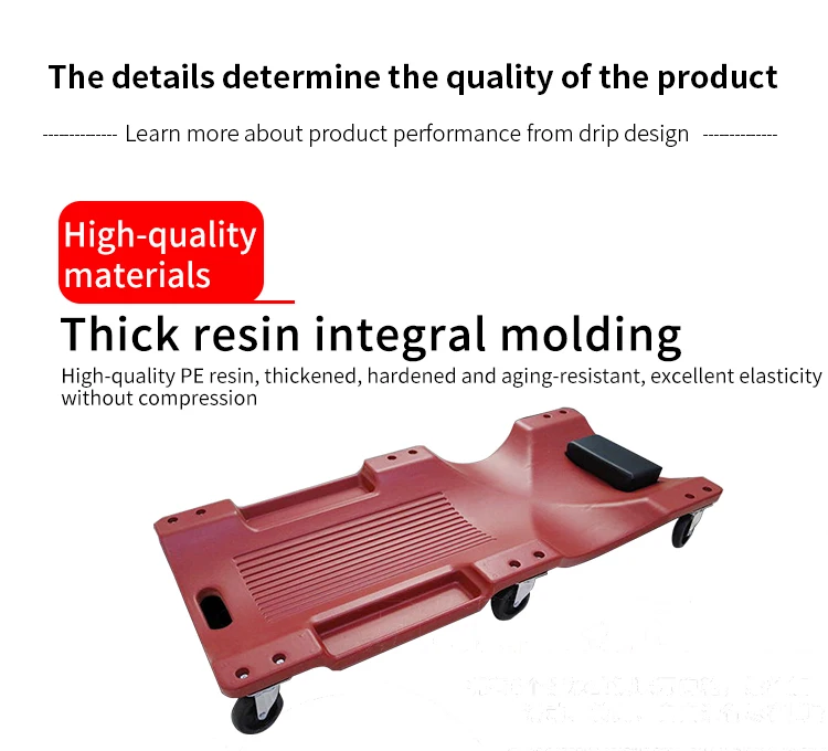 Odetools 36/38/40 Inch Plastic Car Creeper Repair Car Lying Board