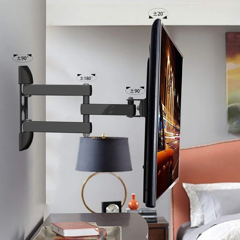 180 Degrees Swivel Tilting Lcd Full Motion Tv Wall Mounts For 17"42