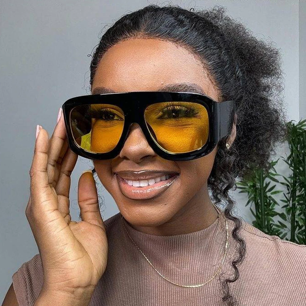 Retro yellow glasses deals