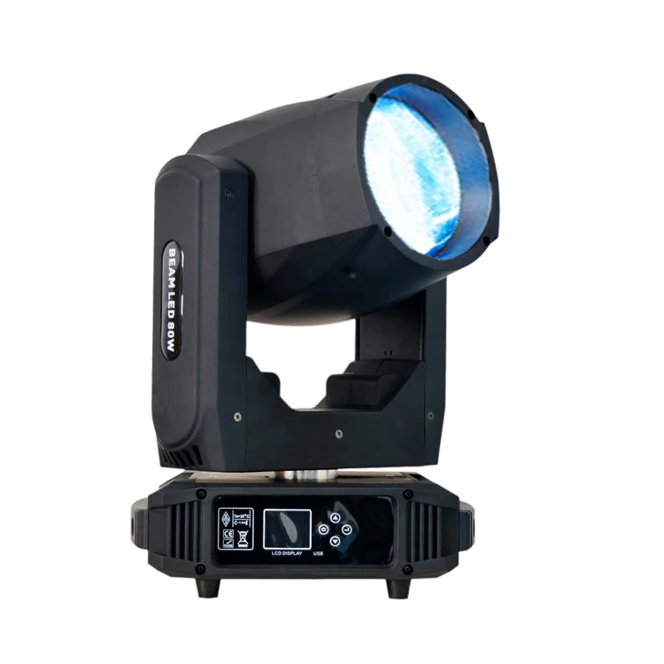 mini beam light show projector 80watt led spot light moving-head with dmx control wash prsim gobo performance