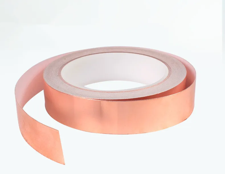 Adhesive Copper Foil Tape With Conductive Glue For Emi Shielding Cinta