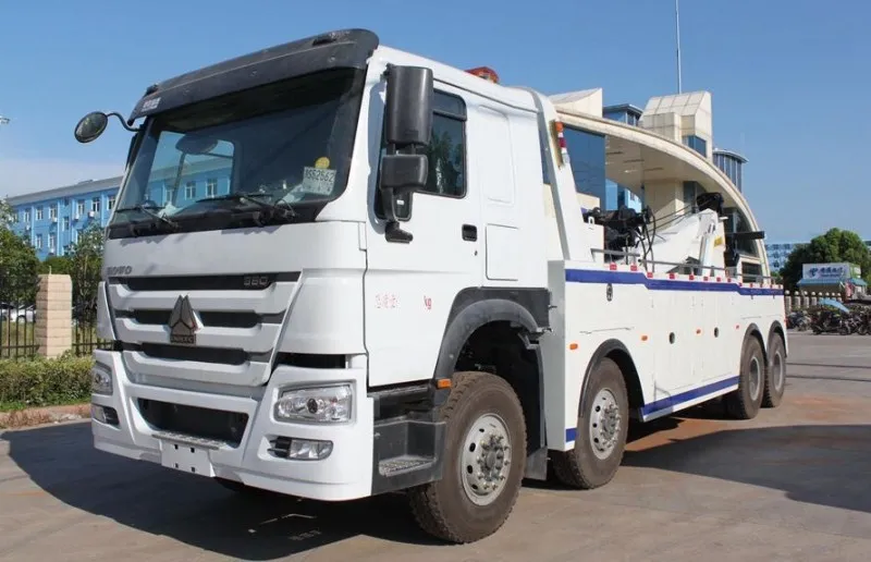 8X4 Sinotruk HOWO 40ton heavy duty rotary wrecker tow truck and 40 tons rotator tow truck for sale