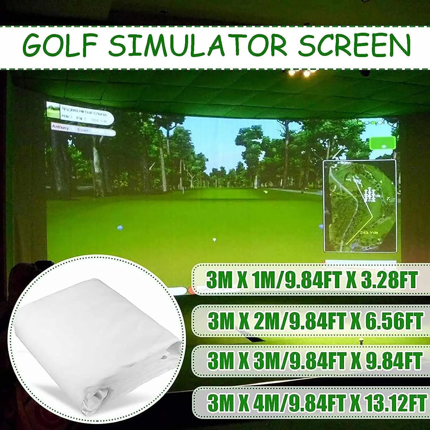 Golf Simulator Impact Screen For Indoor And Outdoor Golf Training Buy