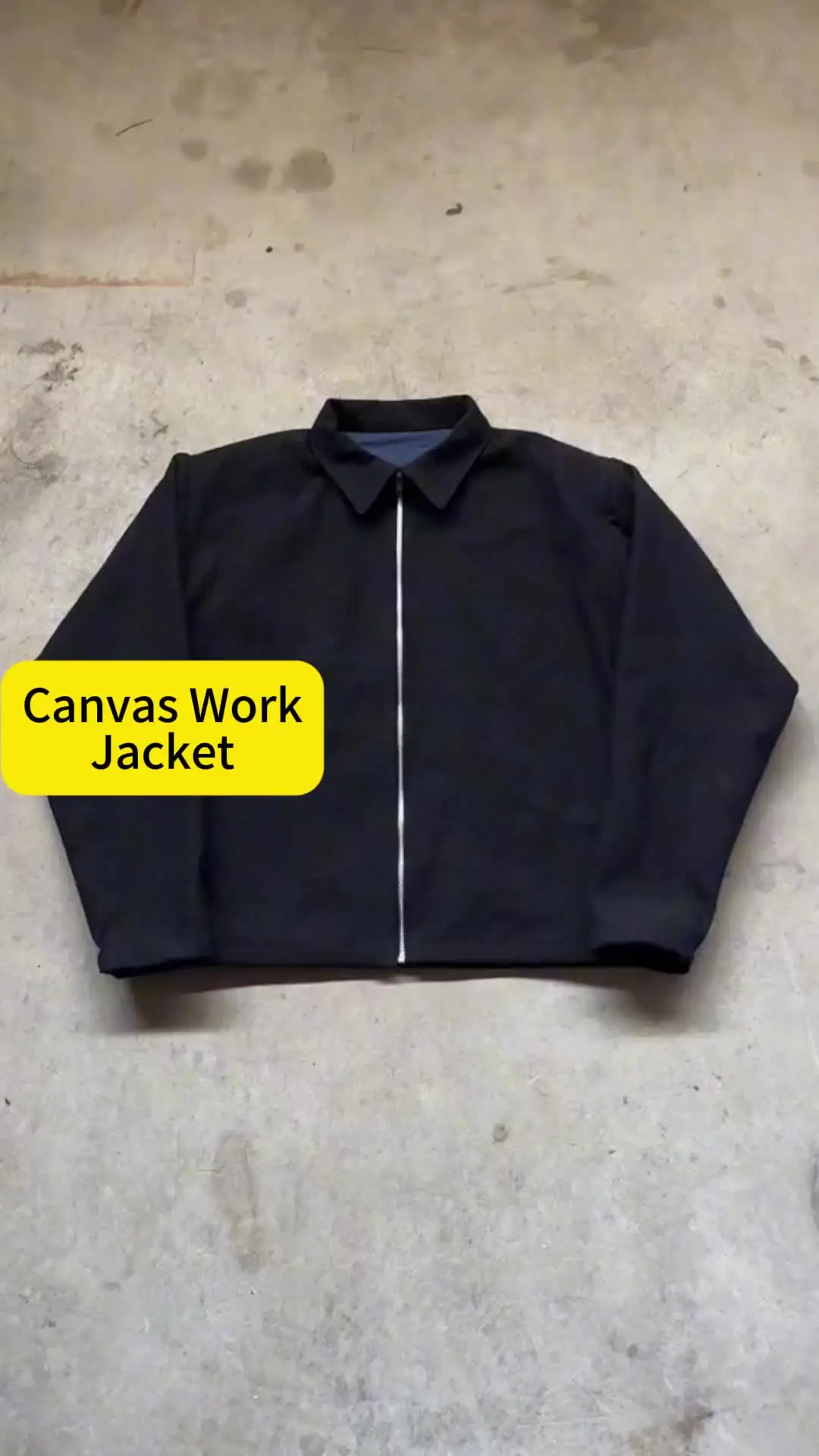 【大阪限定】OVY Vintage Duck Euro Work Jacket Duck Canvas Work Jacket - Vintage Style & Custom Embroidery