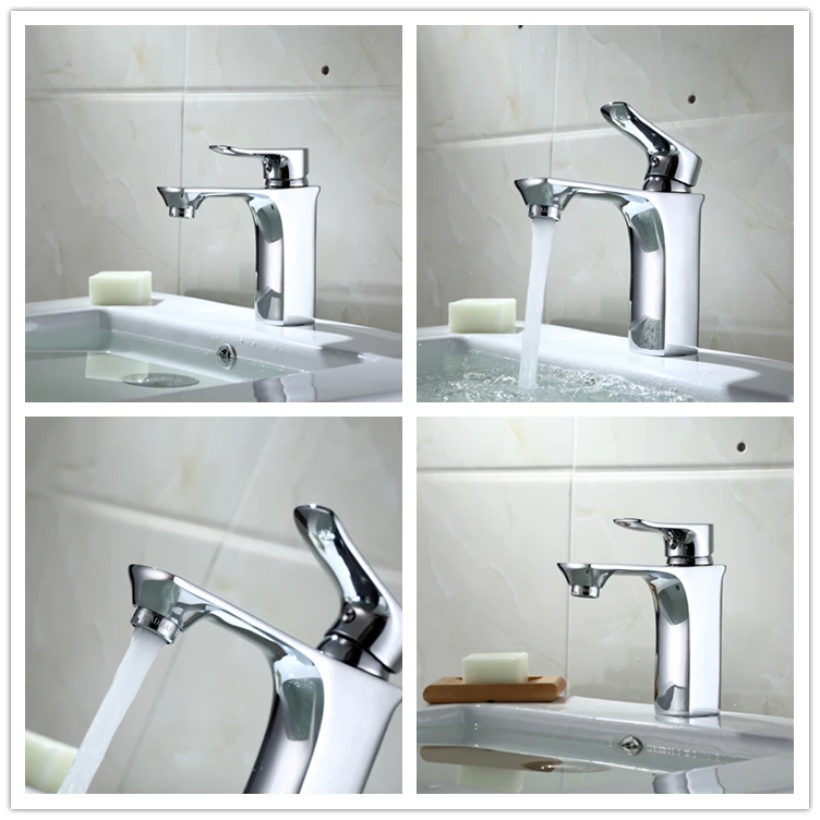Quanzhou big body small handle hot cold two level basin faucet business type high quality