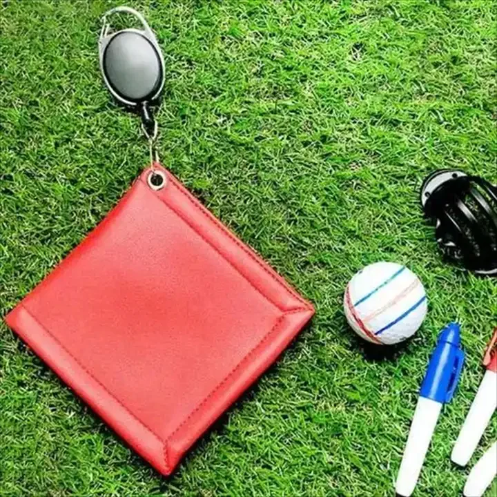 Pu Portable Head Cleaner Golf Club Head Wiping Cloth Golf Ball Wipe
