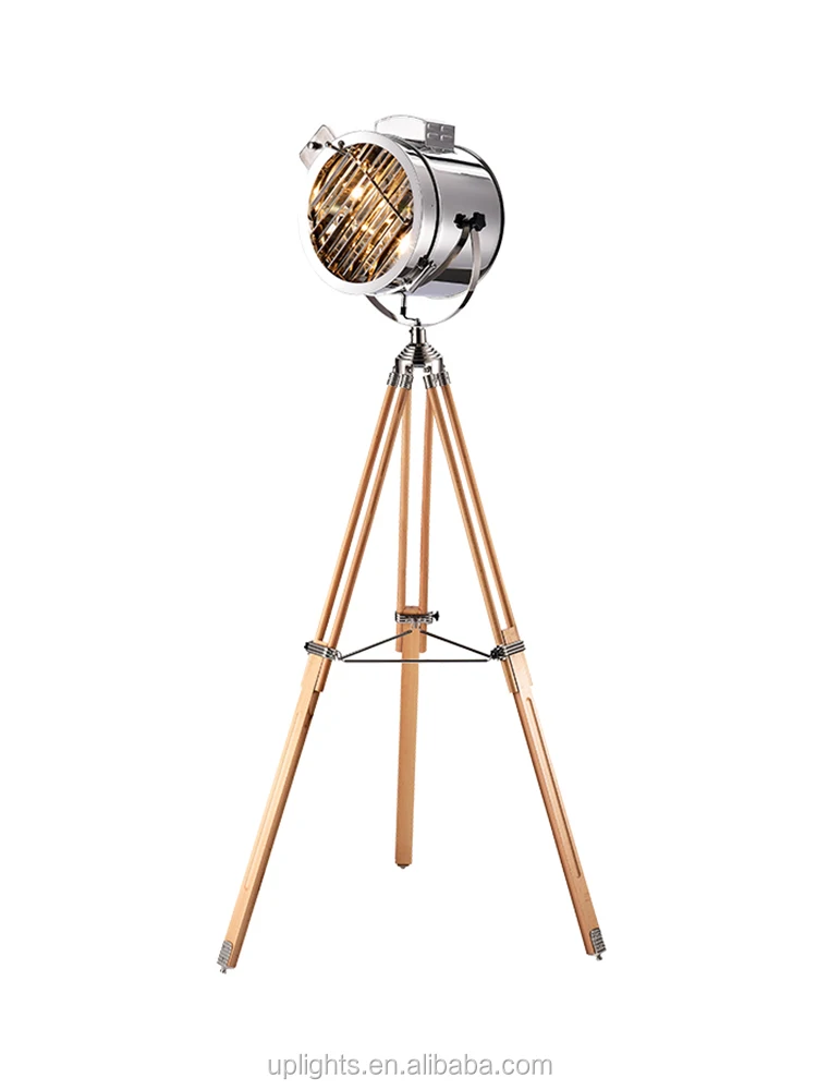 Best Price Decoration Adjustable Wood Tripod Stainless Steel Royal