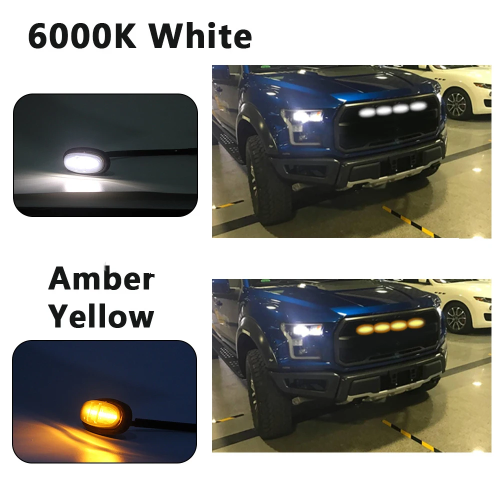 A80 Smoke Lens Front Fender Flare Led Marker Light Plug And Play Amber
