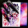 Wholesale 16 pcs/set Cheap adhesive holographic fire 3d flame finger nail art sticker
