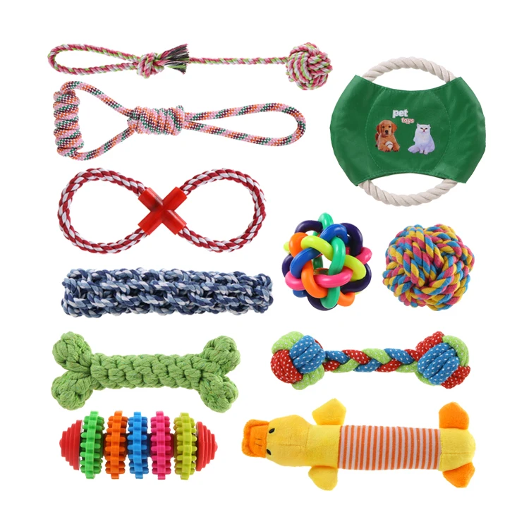 Fashion 10 Pack Dog Toy Play Sets For Pet 2020 Various Low Moq Cheap
