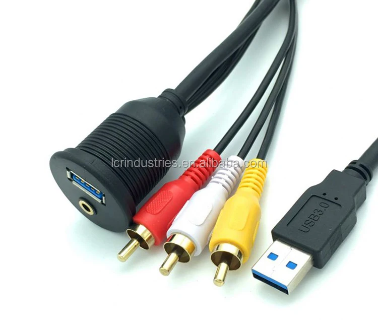 Aux to 3rca Female Cable