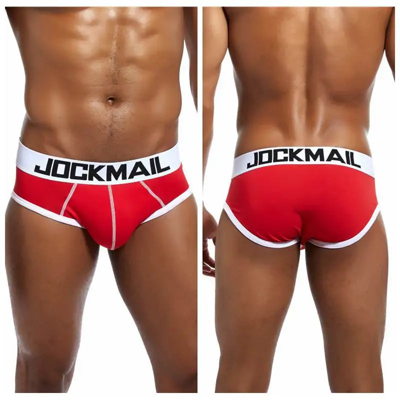 Jockmail 9 Colors Cotton Boxer Low Waist Sexy Briefs Shorts Fashion American Brand Boxer Trunks 8090