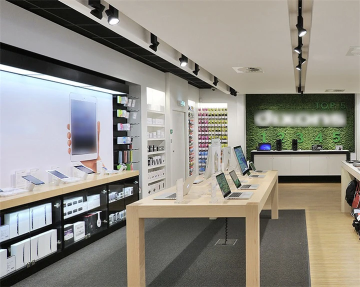 Modern Computer Retail Store Design Electronic Laptop Showroom Computer