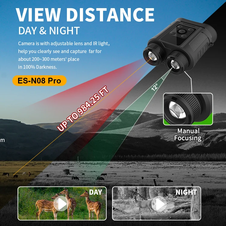4k Night Vision Camera With Take Hd Photo 960p Video 984ft In Total