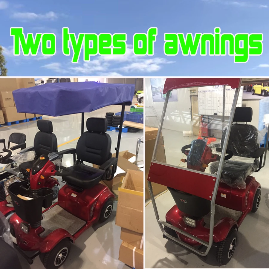 500-2000W Four Wheel Electric Mobility Scooter for Disabled