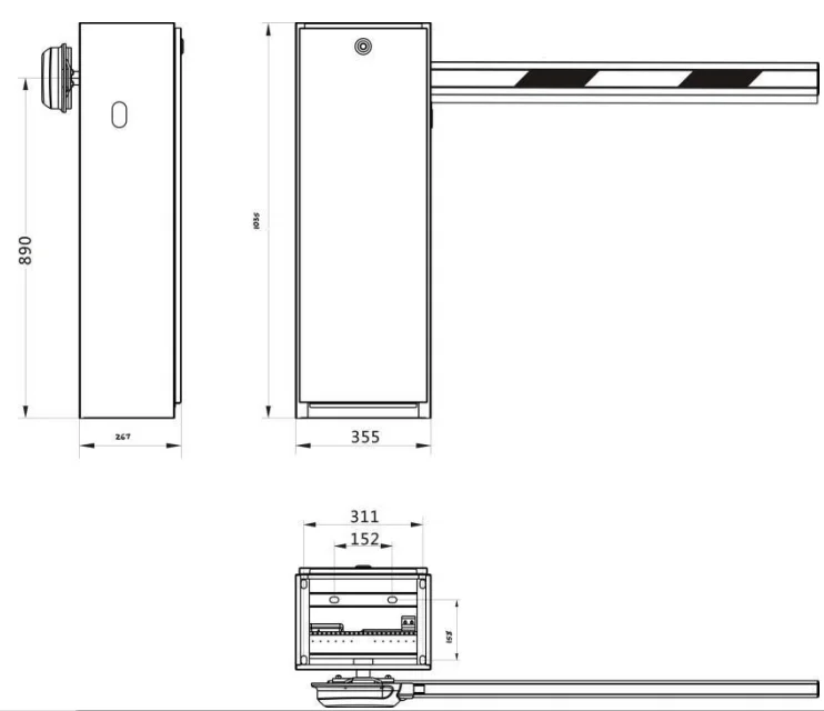 Sistem Palang Parkir Otomatis Baroxon