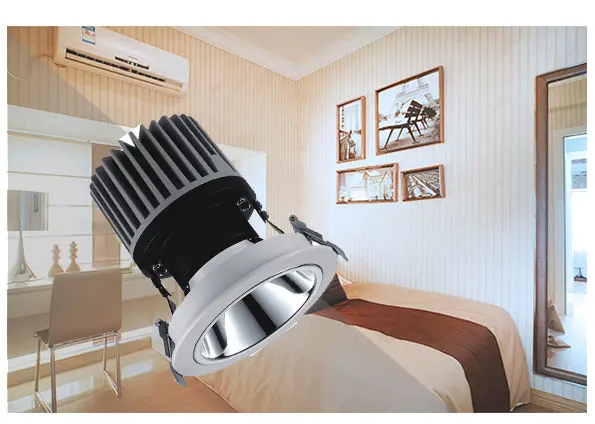 Hot Sale Hight Quality 45W 56W COB Round Adjustable Angle Hotel Wall Washer Light