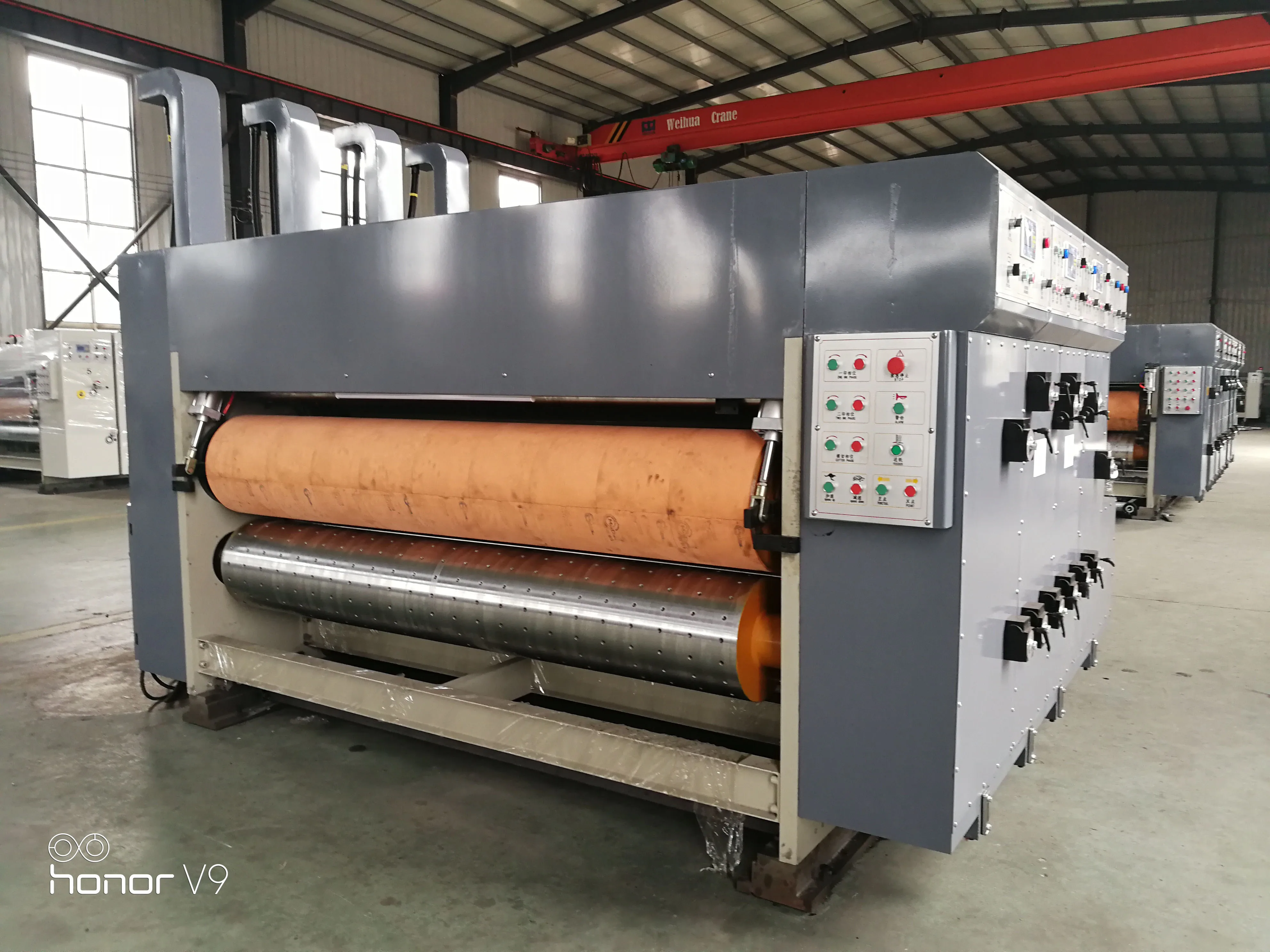 5 ply corrugated box flexo printer rotary slotter die cutter machine