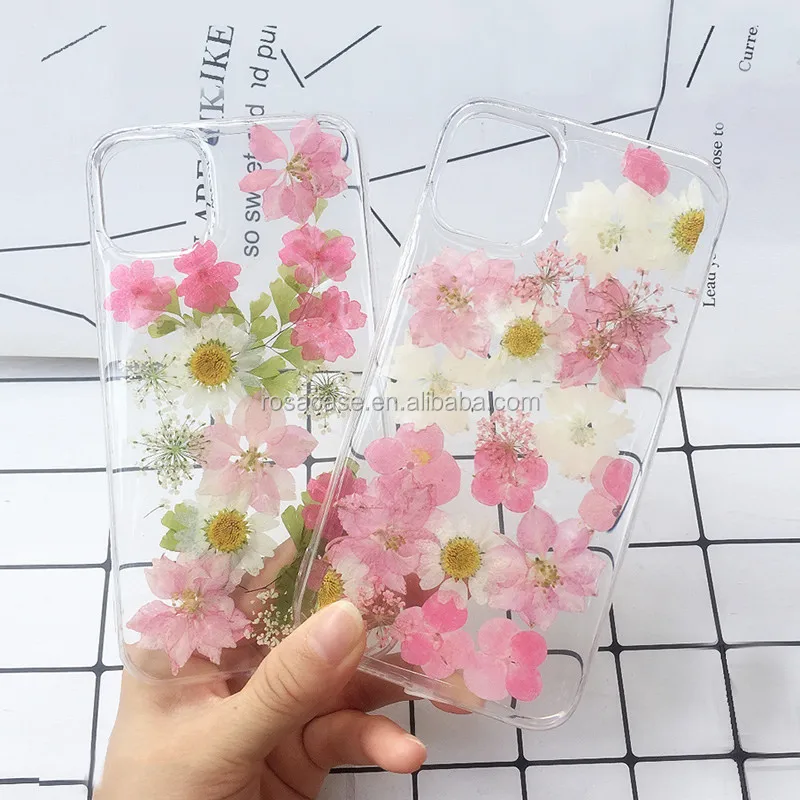 For Iphone 12 Case Real Dried Pressed Flowers Phone Cases For Iphone 11 Pro Max Silicone Handmade Floral Case Cover Coque Buy For Iphone 11 Case Case For Iphone11 Pro Max Cell Phone