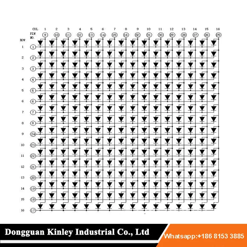 16x16 Dot matrix Led Display Module From Factory Led Dot matrix Display ...
