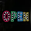 led lighted open closed signs in electric alphabet safety signage for shop Wifi Bluetooth control