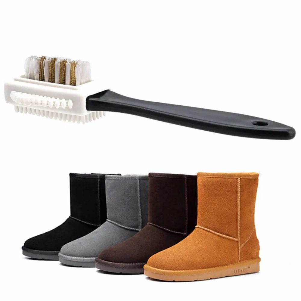 New Hot 3 Side Shoe Cleaning Brush Suede Nubuck S Shape Boot Shoes Cleaner Wholesale