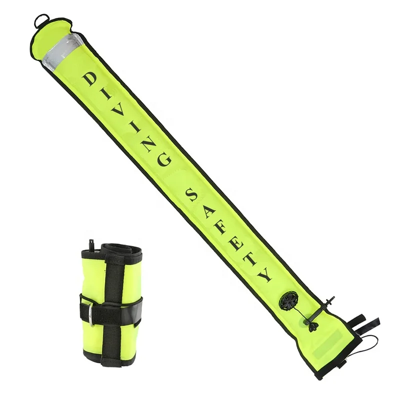 Dive Scuba Buoy High Flashlight Visibility Reflective Band Dive Below