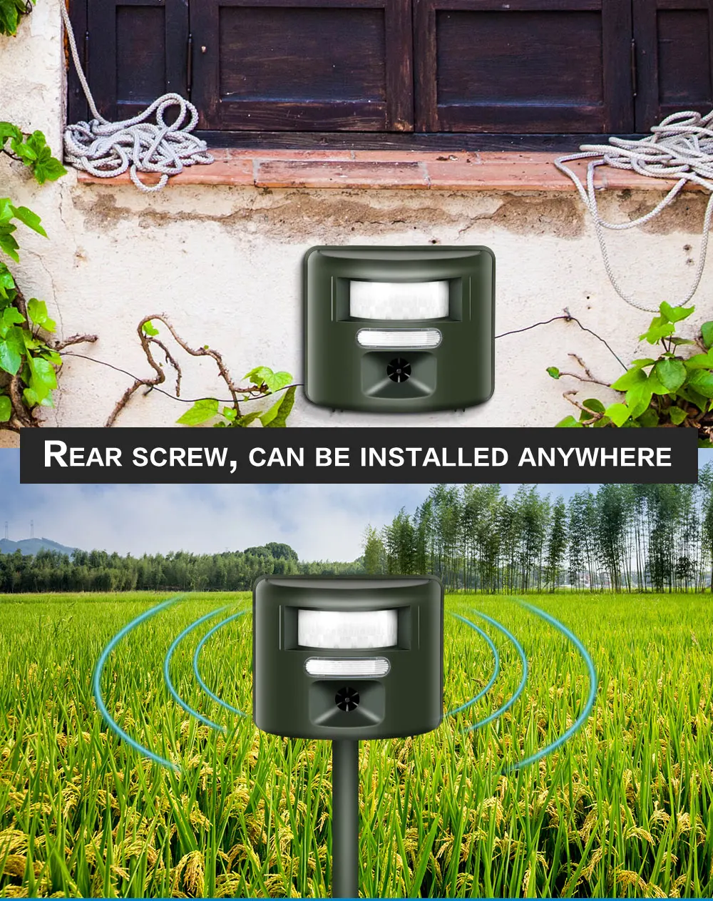 Electronic Lizard/bats/monkey Repeller With Strobe,Remote Control And 10m Extension Cable Buy