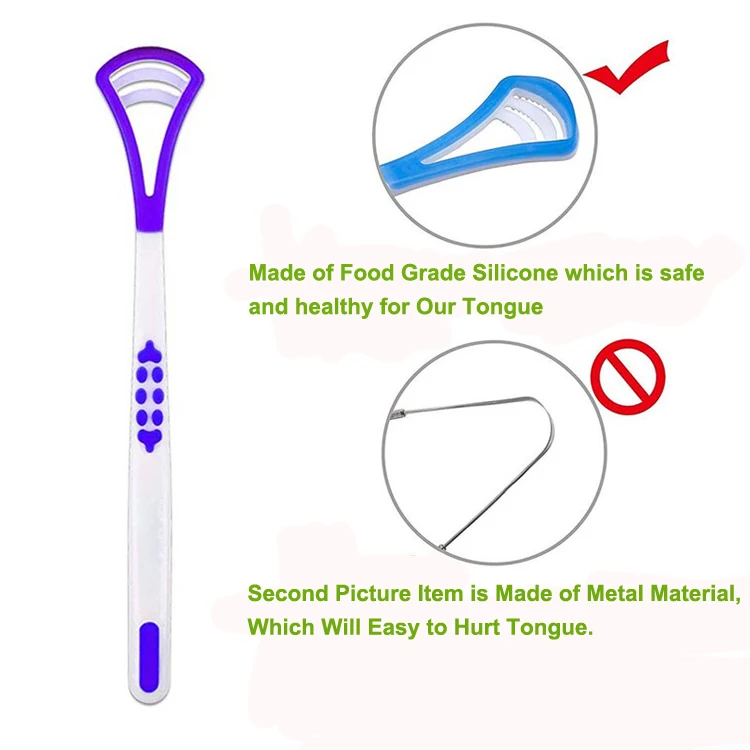 Oral care Plastic Tongue Cleaner Tongue Scraper