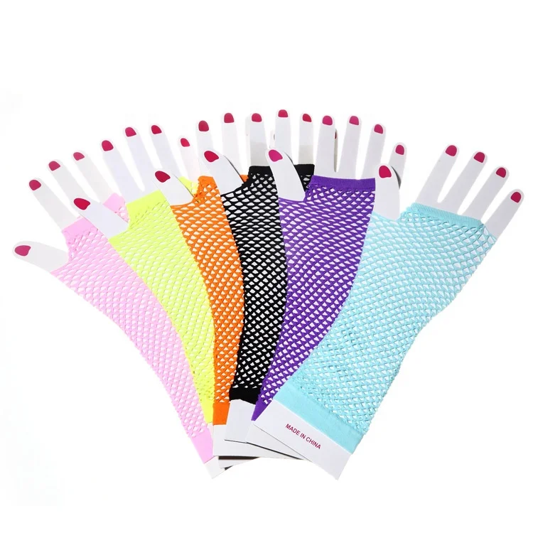
Women Sexy Long Fingerless Fishnet Gloves 