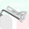 adjustable ratchet sofa hinge/multi angle click crack sofa hinge chrome/Anti wrinkling leather sofa hinge