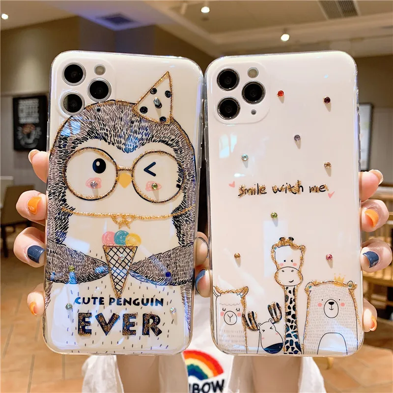 Glitter Cute Penguin Cartoon Smile With Me Precise Fit Mobile Glitter Cute Penguin Cartoon Smile With Me Precise Fit Mobile