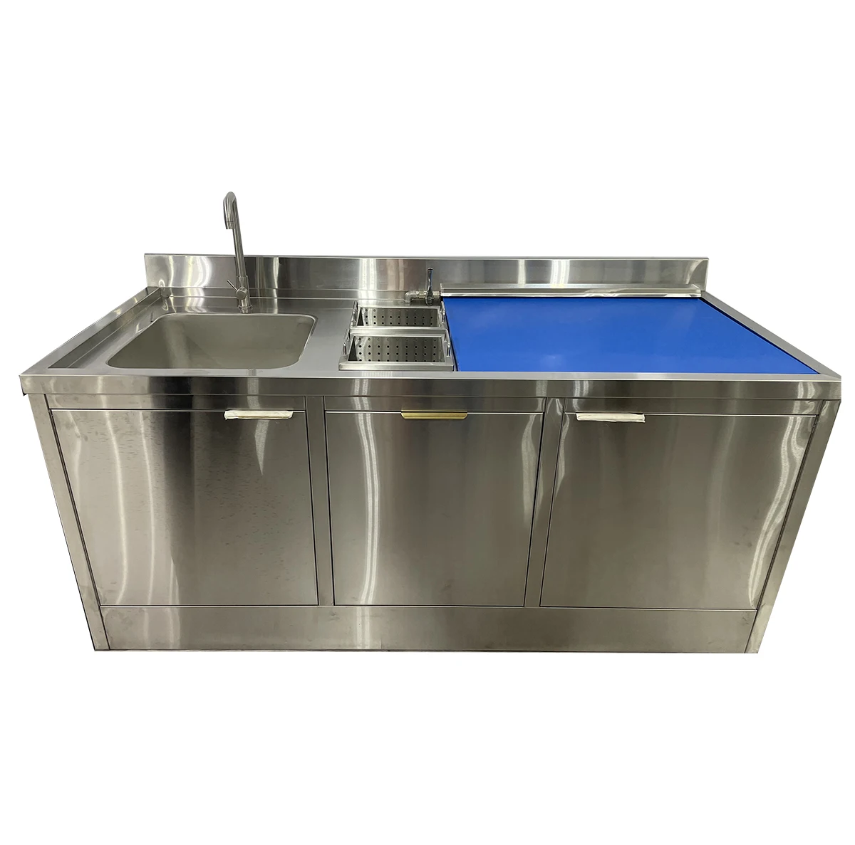 Wholesale 304 Stainless Steel Kitchen Sink Work Table Fish Processing