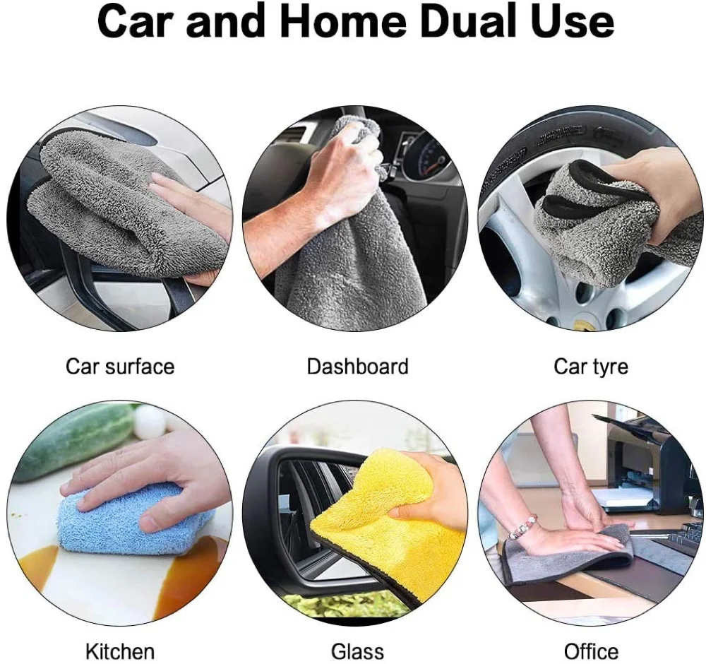High Quality Thicken Microfiber Car Detailing Polishing Water Absorbent