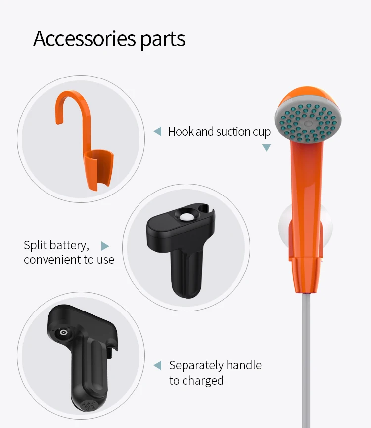 Shower Rooms Accessories China Douche Kit Water Jet Spray Portable Bidet Shower Sprayer Portability manufacture