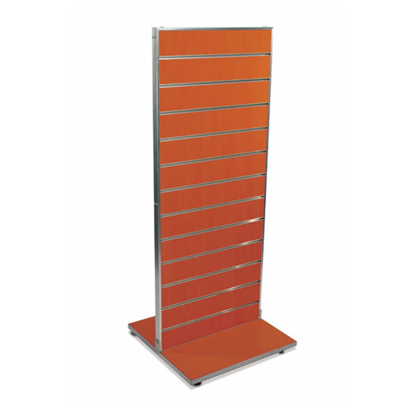 Customized Freestanding Slatwall Display Gondola Slatwall Display Stand